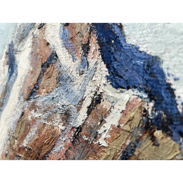 Austrian Artist, Alpine Landscape, Oil on Panel, Mid-20th Century, Framed For Sale - Image 11 of 16