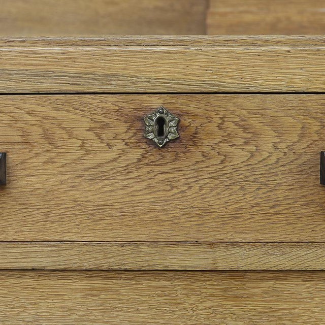 Brown Antique Oak Art-Deco Dresser For Sale - Image 8 of 13