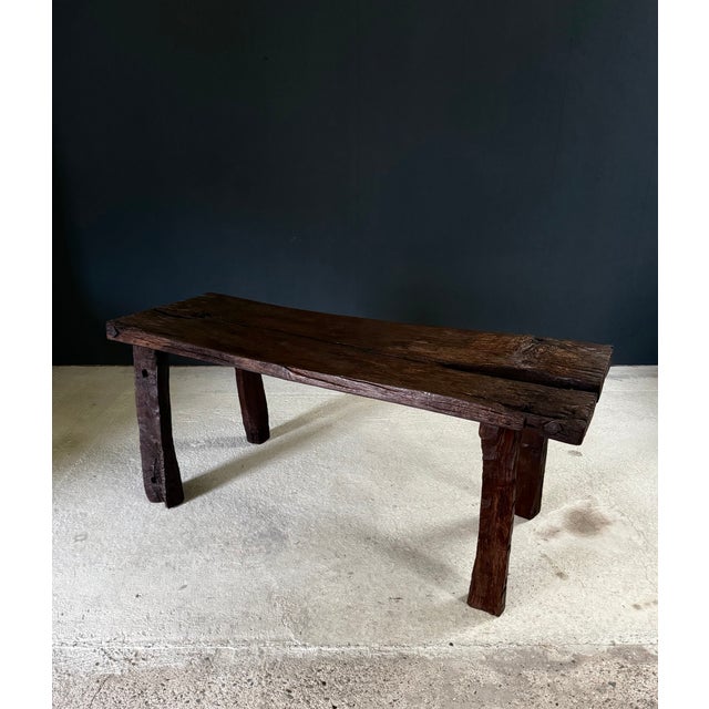 Early 19th Century Handcrafted Carved Workbench For Sale - Image 3 of 18
