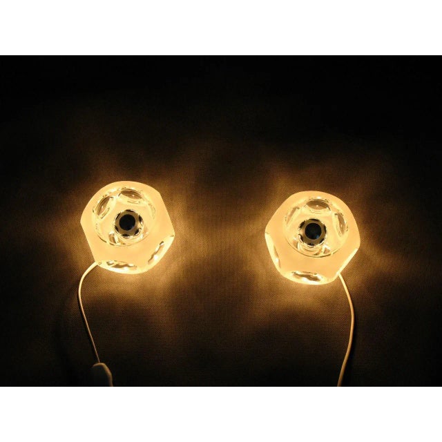 Glass Table Lamps from Peill & Putzler, 1970s, Set of 2 For Sale - Image 11 of 13