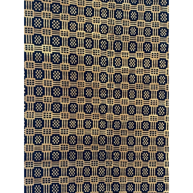 This is an AUTHENTIC Silk and wool pile genuine hand made very fine NEPALESE rug -