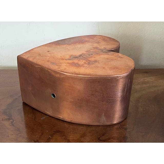 American Folk Art Copper Heart Sculpture For Sale - Image 10 of 13
