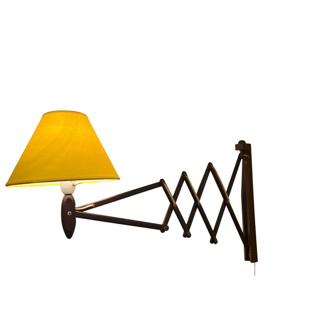 Mid-Century Modern Mid-Century Scissor Wall Lamp in the style of Le Klint for Ikea, Sweden, 1970s For Sale - Image 3 of 5