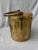 Vintage Raised Repousse Brass Fire Wood Bucket For Sale - Image 10 of 13