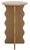Camel Lilith Wavy Accent Table in Desert Brown For Sale - Image 8 of 8