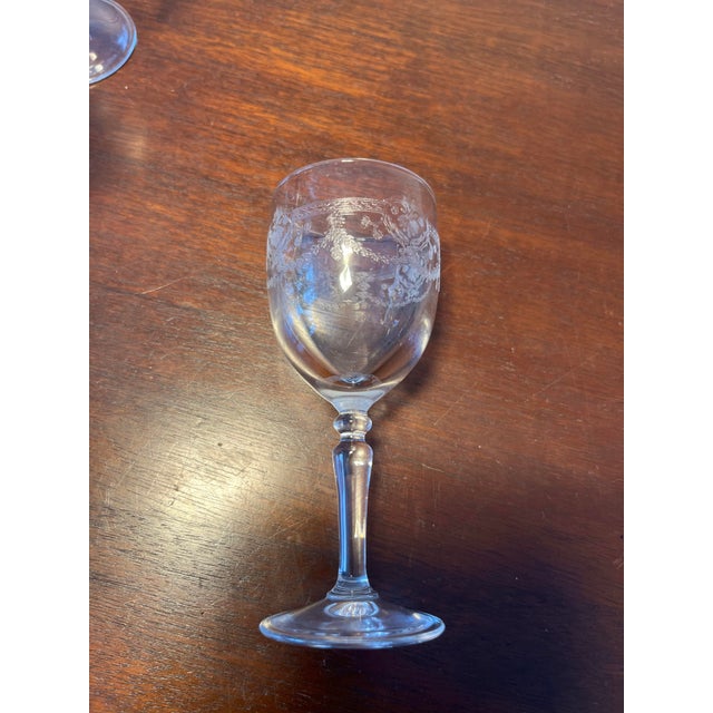 Cristal d' Arques Vintage 6 Cristal D’Arques Dampierre Cordial Glasses For Sale - Image 4 of 4