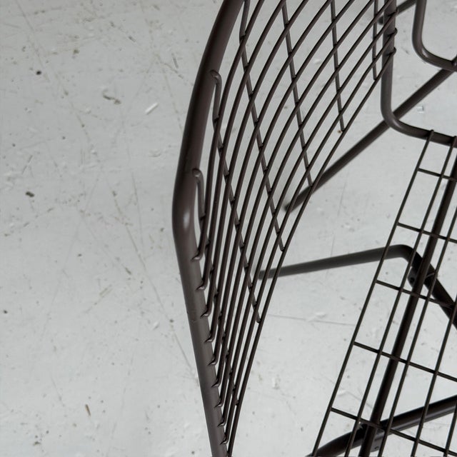Mid 20th Century Wire Chairs by John Keal for Pacific Iron, 4 Pieces, Attributed For Sale In Chicago - Image 6 of 7