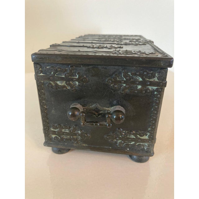 Gothic Antique Bronze Box Commemorating the Battle of Lyndanisse Denmark For Sale - Image 3 of 18