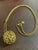 French Late 20th Century Givenchy Gold-Tone Mod Chain Necklace With Round Disk Ball Pendant For Sale - Image 3 of 8