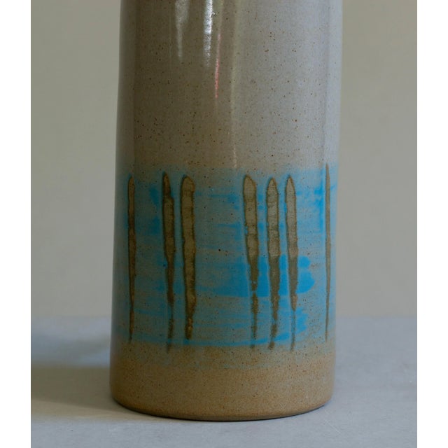 Mid-Century Modern 1960s Gordon and Jane Martz Table Lamp M41 for Marshall Studios Gray White Blue For Sale - Image 3 of 8