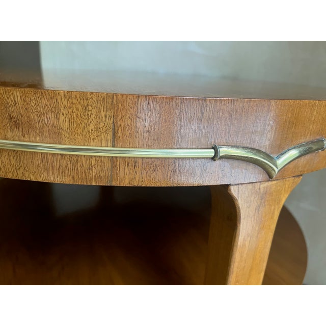 Lane AltaVista Two Tiered Round Side Table, C. 1956 For Sale - Image 10 of 11