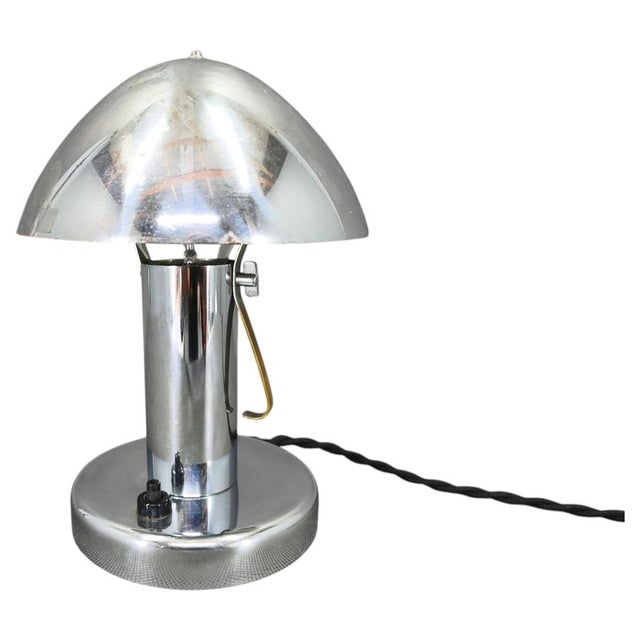 Bauhaus Adjustable Table Lamp in Chrome, 1930s For Sale - Image 10 of 10