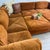 Vintage Selig of Monroe Playpen Modular Conversation Pit Sectional in Original Rust Velvet For Sale - Image 10 of 18