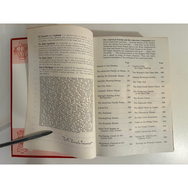 1970s Vintage Cookbook - Red Hardcover - Culinary Arts Institute 1974 For Sale - Image 5 of 12