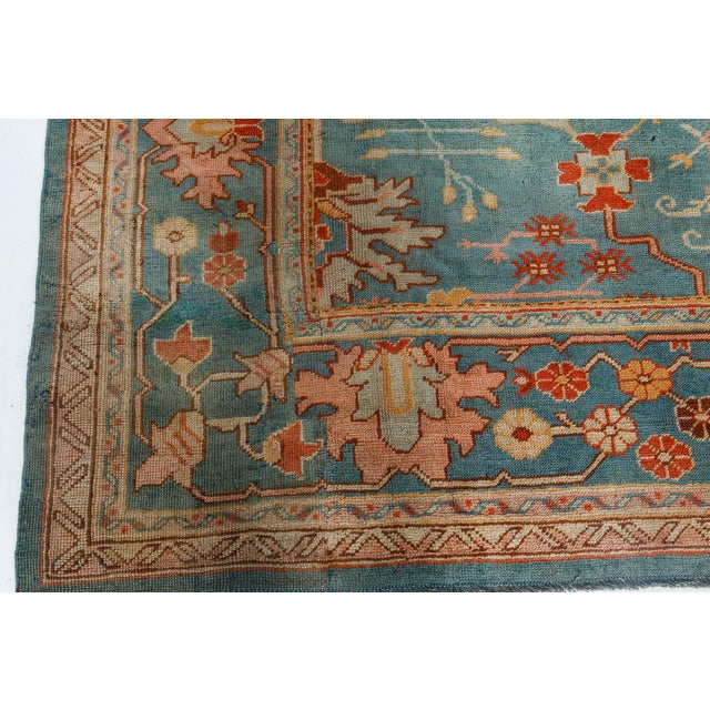 1930s Turkish Oushak Rug For Sale - Image 12 of 12