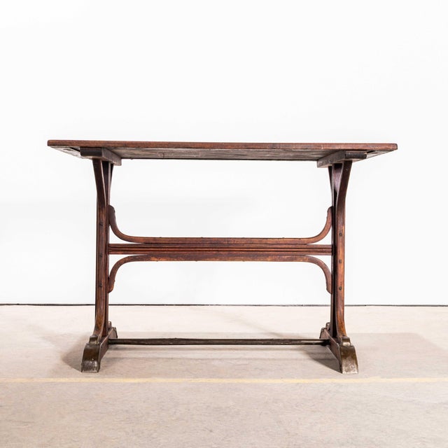 Vintage French Bistro Café Table from Bentwood, 1940s For Sale - Image 3 of 10