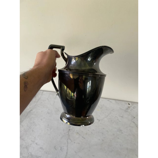 Vintage Deerfield Silver Plate Pitcher For Sale In New York - Image 6 of 7
