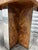 Mid-Century Modern Vintage Burl Veneer and Mirrored Side Table in the Style of Milo Baughman For Sale - Image 3 of 10