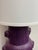 Ceramic Vintage Purple Ceramic Table Lamp For Sale - Image 7 of 12
