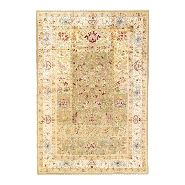 Pasargad DC Fine Hand Knotted Tabriz Design Rug For Sale