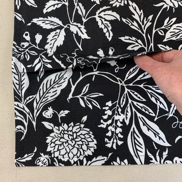 Textile Premier Prints MM Designs White Black Botanical Floral Leaf Leaves Pillow Covers- 3 Pc Set For Sale - Image 7 of 10