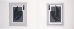 1972 Untitled Josef Albers Original Formulation: Articulation Print Portfolio I Folder 25