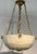 Neoclassical Style Cast Glass and Brass Pendant Light Fixture, Circa 1910 For Sale In San Francisco - Image 6 of 9