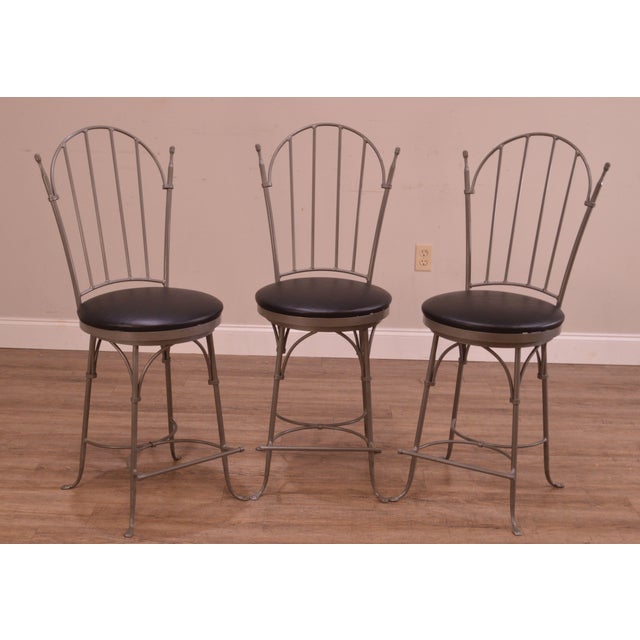 Charleston Forge "Shaker Arch" Set 3 Iron Swivel Counter ... (640 x 640 Pixel)