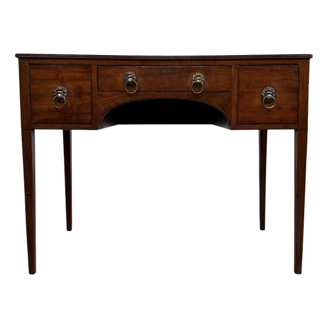 18th Century English Mahogany Writing Table For Sale