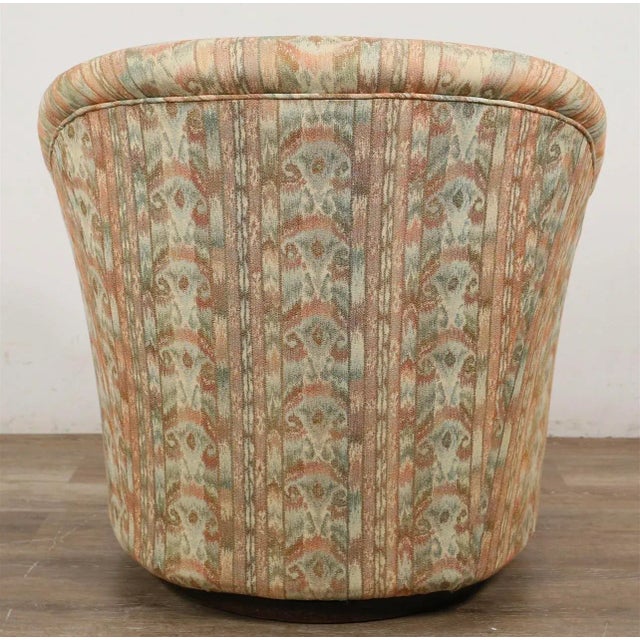 Mid-Century Modern 1970’s Milo Baughman Style Swivel Lounge Chair For Sale - Image 3 of 8