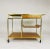 Wood Paul McCobb for Calvin Bar Cart With Travertine Top For Sale - Image 7 of 7