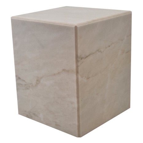 Italian Marble Pedestal, 1980s For Sale