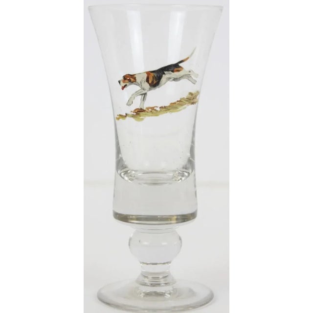 Vintage Mid-Century Fox & Hound Cordial Glasses - A Pair For Sale - Image 4 of 5