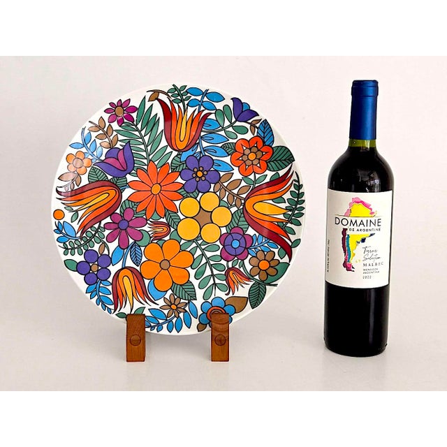 1960s German Porcelain Charger Platter by Winterling-Bavaria, in the Style of Acapulco by Villeroy & Boch For Sale - Image 10 of 15