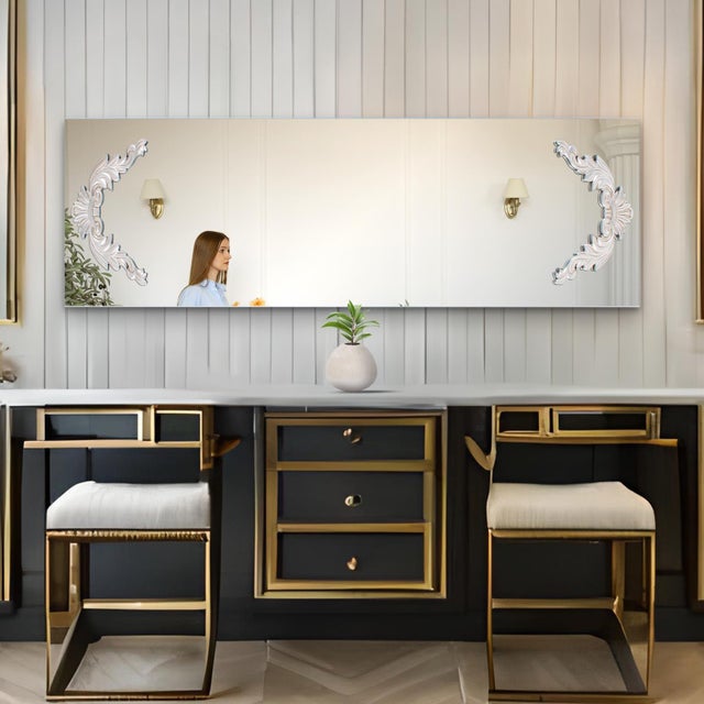 Adelard Mirror in Antique Silver For Sale - Image 10 of 10