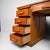 Wood French Double Pedestal Desk, 1950s For Sale - Image 7 of 14