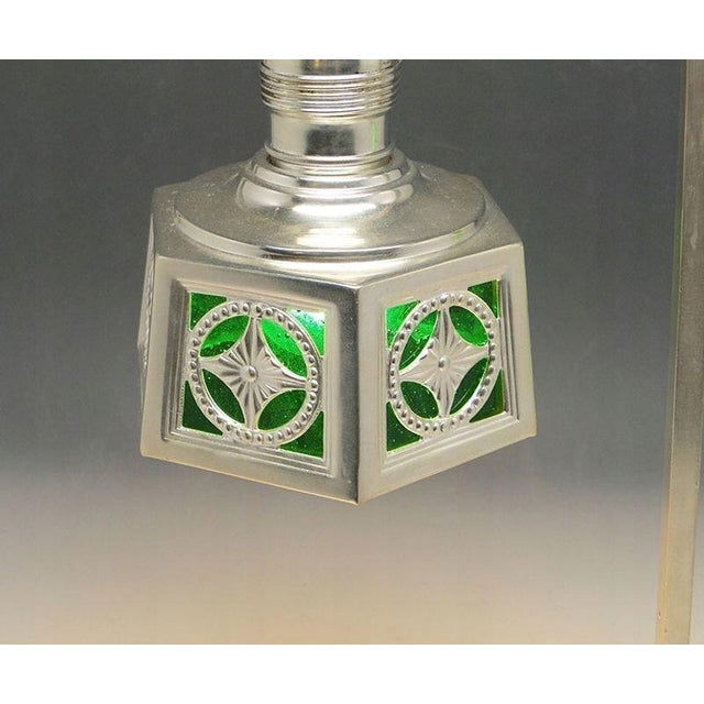 Art Nouveau Silver-Plated Desk Lamp, Early 20th-Century For Sale - Image 4 of 13