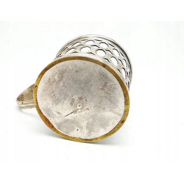 Silver Art Nouveau Polish Tea Basket from Fraget, 1890s For Sale - Image 8 of 12