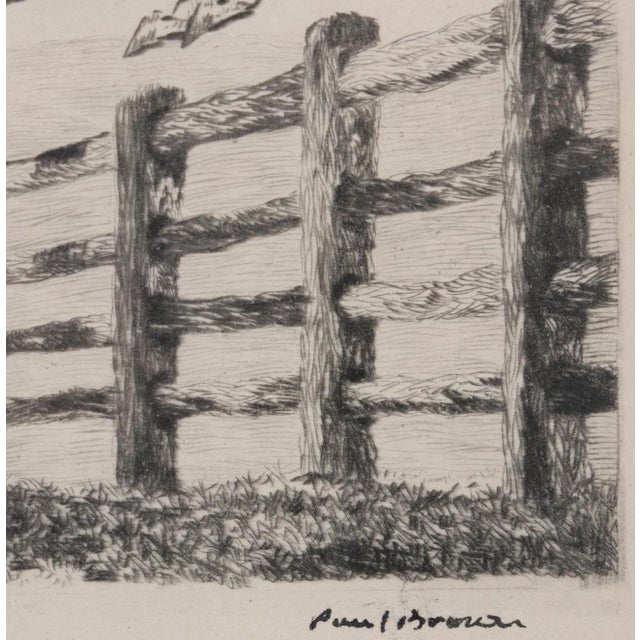 White "New Jersey Hunt Cup" C1930 Drypoint by Paul Brown For Sale - Image 8 of 15