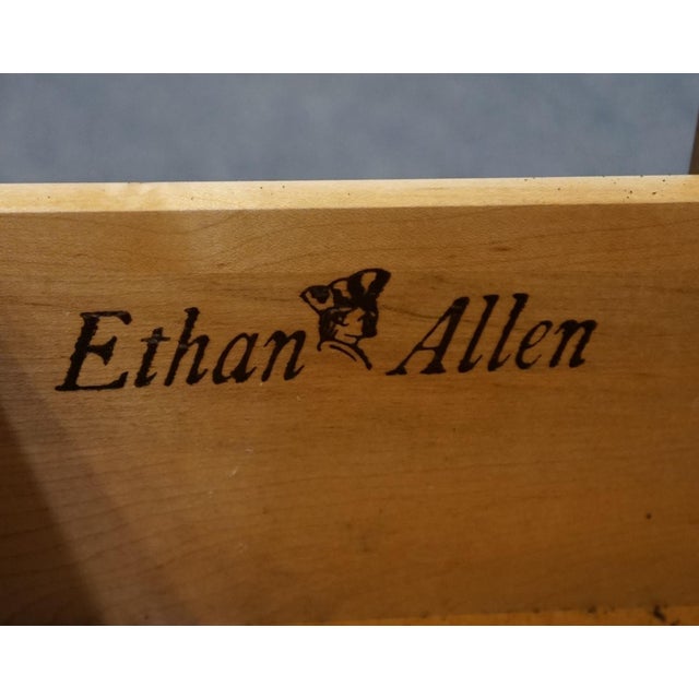 Ethan Allen Classic Manor Solid Maple 21" Open Cabinet Nightstand 15-5206 For Sale - Image 9 of 13