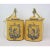 Yellow A Pair of Vintage English Chinoiserie Hand-Painted Yellow Tea Canister Table Lamps For Sale - Image 8 of 8