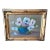Vintage Oil Painting on Board of Floral Still Life For Sale