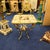 2010s French Style Coffee Table With Cherub Artwork, Bronze Accents For Sale - Image 5 of 8