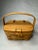 This petite basket is handwoven of bent wood reeds from American basket maker, Longaberger. Along with a solid wood...