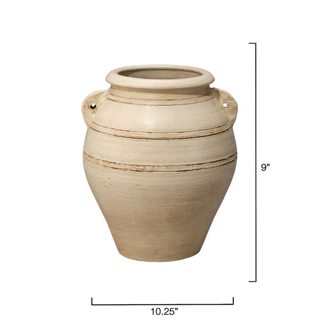 Traditional Jamie Young Gathering Ceramic Vessel, Cream For Sale - Image 3 of 5