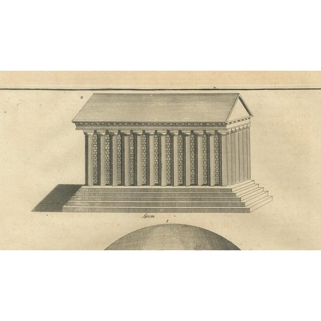 Early 18th Century Bernard de Montfaucon, Temple of Vesta & Classical Rotunda, 1721, Engraving For Sale - Image 5 of 10