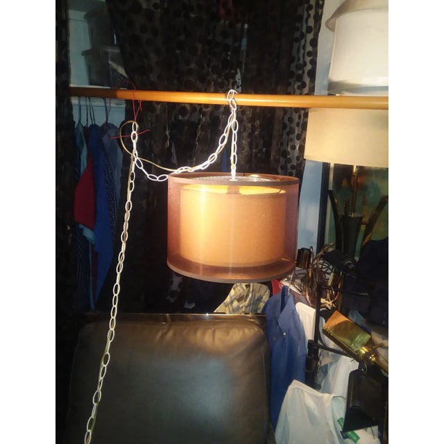 Mid-Century Modern New Years Special Mid-Century Modern Drum Pendant Lamp For Sale - Image 3 of 11