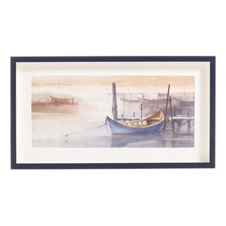 António Neves, Seascape, 1920s, Watercolor For Sale