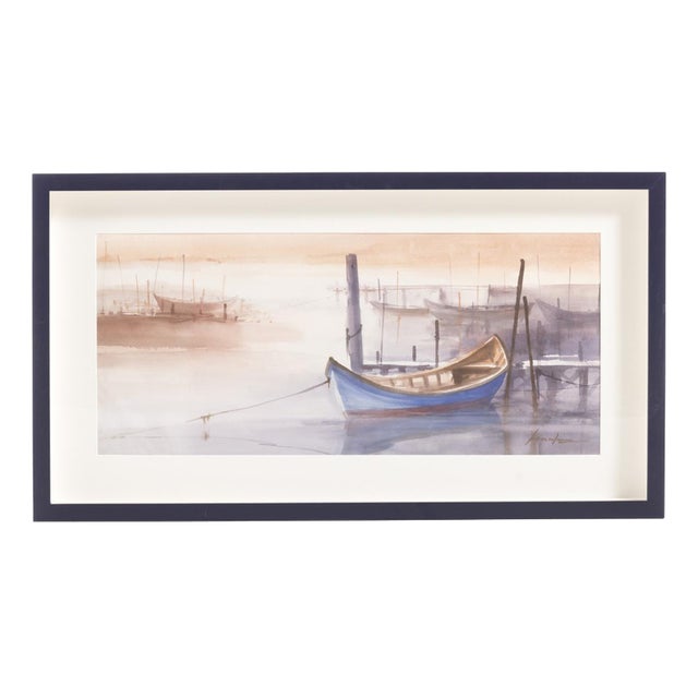 António Neves, Seascape, 1920s, Watercolor For Sale
