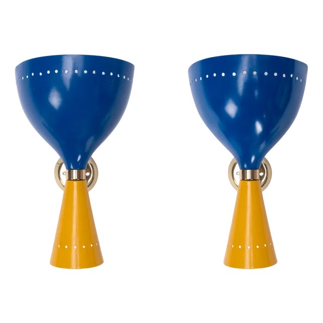 Italian Wall Lamps, 1950s, Set of 2 For Sale